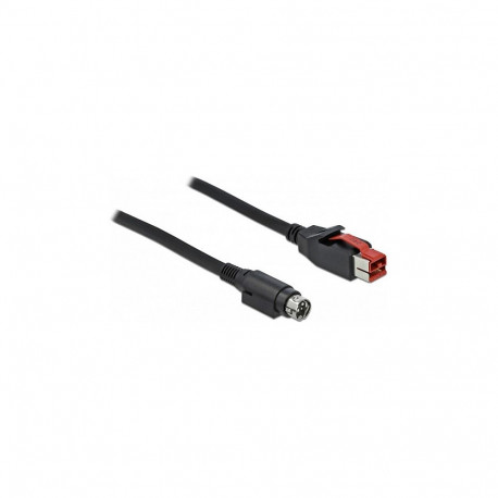 "Delock PoweredUSB Kabel Stecker 24 V zu Mini-DIN 3 Pin Stecker 3 m für POS Drucker und Terminals"