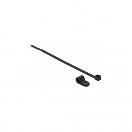 Delock kinnitusklamber 4,8 mm kaablisidemega L 150 x B 2,5 must