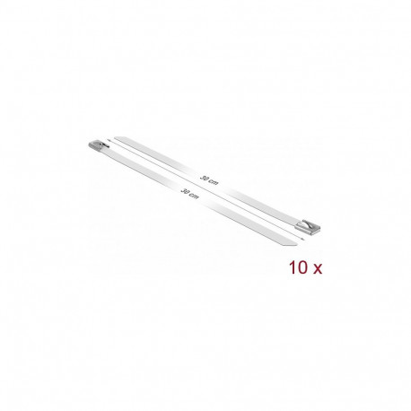 roostevabast terasest kaablikinnitid L 300 x B 7,9mm 10 tk, valged