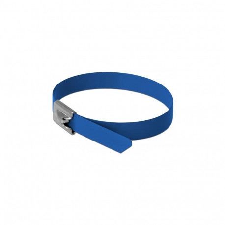 "Edelstahlkabelbinder L 400 x B 7,9 mm blau 10 Stück"