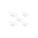 "Delock Befestigungssockel 30 x 30 mm mit Kabelbinder L 200 x B 4,8 mm weiß"