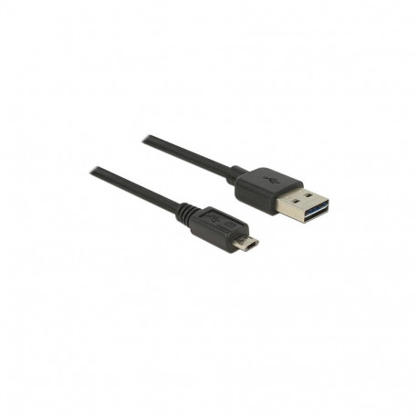 Delock EASY-USB 2.0 tüüp-A pistik > tüüp Micro-B pistik kaabel 3 m must