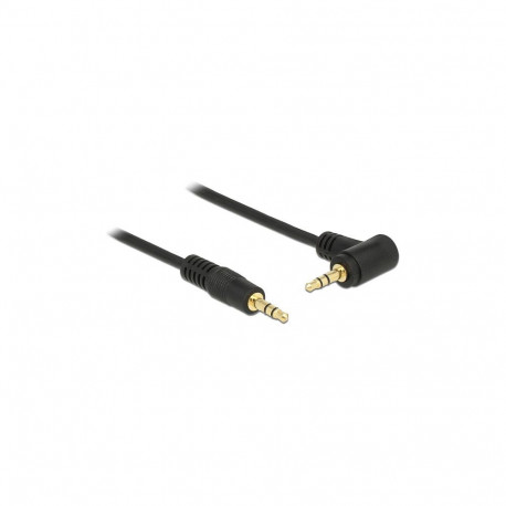 "Klinkenkabel 3,5 mm 3 Pin Stecker > Stecker gewinkelt 5 m schwarz"