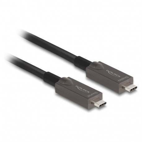 "Delock Aktives Optisches USB-C™ 4K Video + Daten + PD Kabel 15 m"