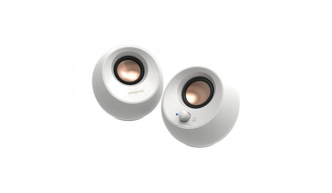 Creative Labs Pebble V3 valge, Bluetooth, USB-C, 3,5 mm