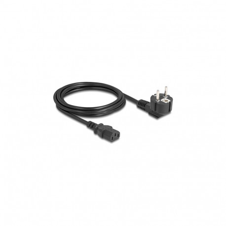 Arvuti toitekaabel CEE 7/7 kaitsekontaktpistikuga, 90° nurga all, C13 pistikupesaga 2m 3 x 0,75mm², 