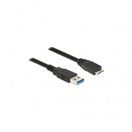 Delock USB 5 Gbps kaabel A-tüüpi pistik - Micro-B pistik 3 m must