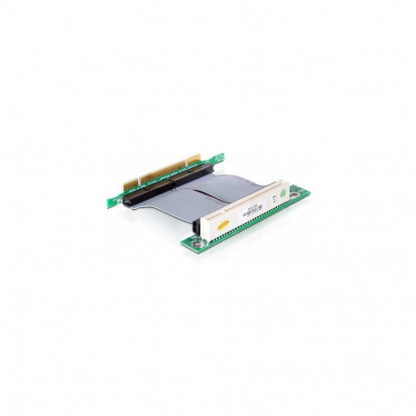 "Delock Riser Karte PCI 32-Bit > PCI 32-Bit mit flexiblem Kabel 7 cm links gerichtet"