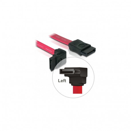 "Delock SATA 3 Gb/s Kabel gerade auf oben gewinkelt 22 cm rot"