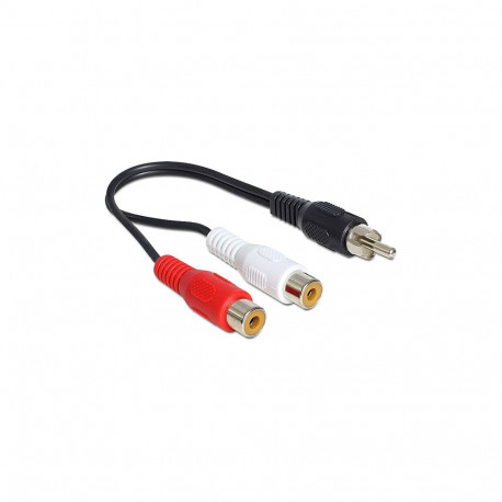 "Kabel Cinch 2 x Buchse > Cinch 1 x Stecker 0,2 m"
