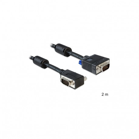 "Delock Kabel SVGA 2 m Stecker-Stecker gewinkelt"