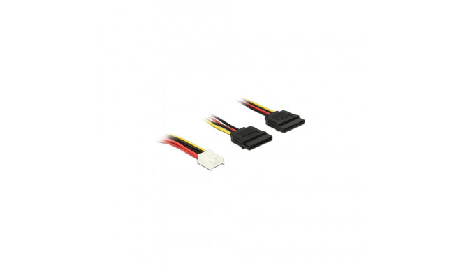 "Kabel Power Floppy 4 Pin Bu > 2x"