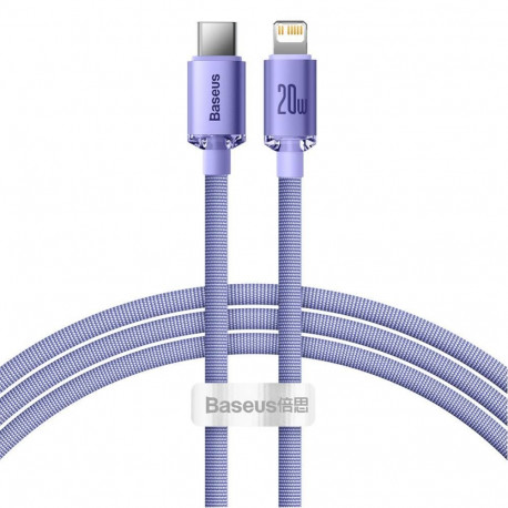 Baseus CABLE LIGHTNING TO USB-C 1.2M/PURPLE CAJY000205