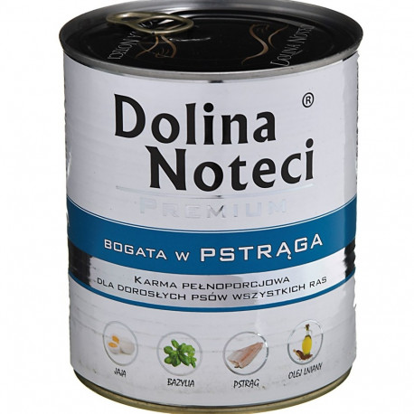 DOLINA NOTECI Premium forellirikas märg koeratoit 800 g