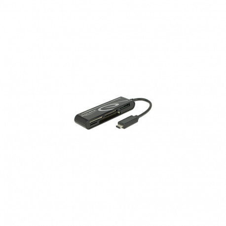 USB-C mälukaardi lugeja jaepakendis, must