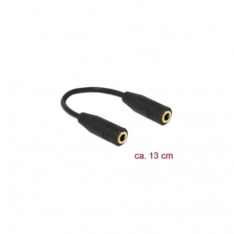 Adapter 3,5mm 4Pin (pesa) > 3,5mm 4Pin (pesa) 13cm, must