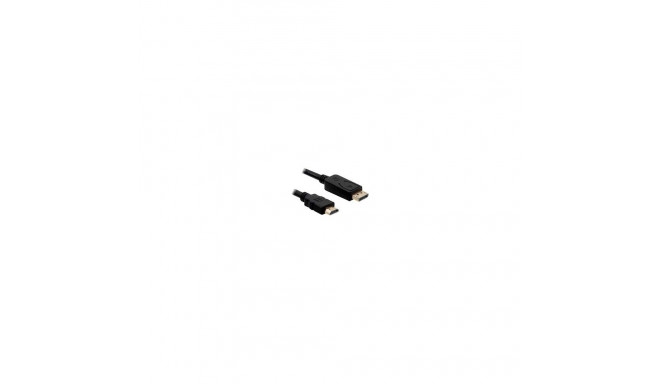 Adapterkaabel DisplayPort-pistik > HDMI-pistik 2Meter, must