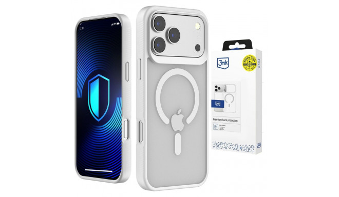 3mk Smoke MagCase for iPhone 17 Pro - White-Translucent