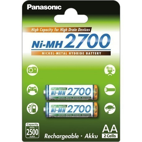 Panasonic akumulators NiMh 2700mAh AA/2B