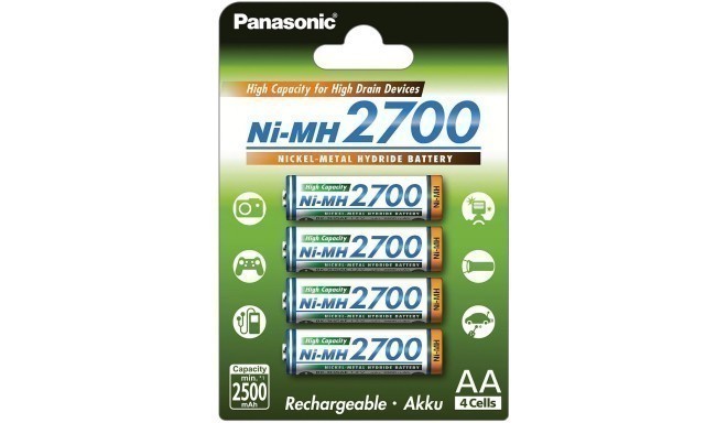 Panasonic aku NiMh 2700mAh AA/4B