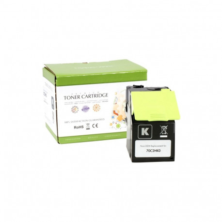 Static Control Toner Cartridge Black, Compatible with Lexmark 702HK (70C2HK0)