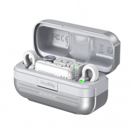 SmallRig juhtmevaba mikrofon 5716 S70 mitme seadmega ühilduv, valge