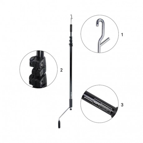 Kupo teleskoop-juhtvarras KCP-206 1.9-6.4m