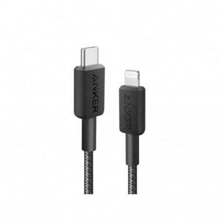 Anker USB-C - Lightning kaabel 322 3ft punutud, valge