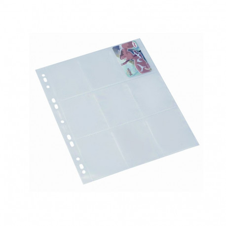 Köidetavad kiletaskud BANTEX A4, 9 taskut 64x89mm, 10 tk