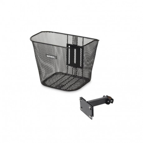 Jalgratta esikorv Basil Bremen metallist, must