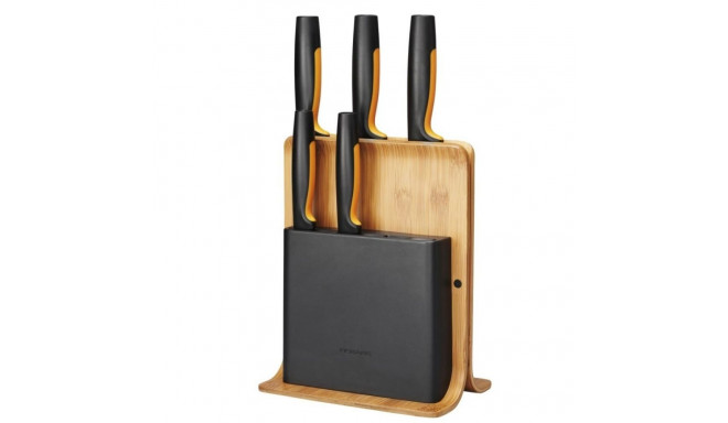 Fiskars knife set Functional Form Bamboo 5pcs (1057552)