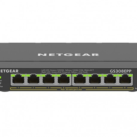 Võrgulüliti GS308EPP 8xGE PoE+