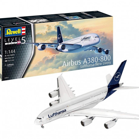 Revell mudellennuk Airbus A380-800 Lufthansa New Livery