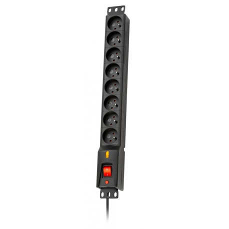LXARM 810 surge protector, 3L, PDU, 5.0m, black