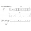 Ülepingekaitsega pikendusjuhe LXARM 810, 3L, PDU, 5,0m, must