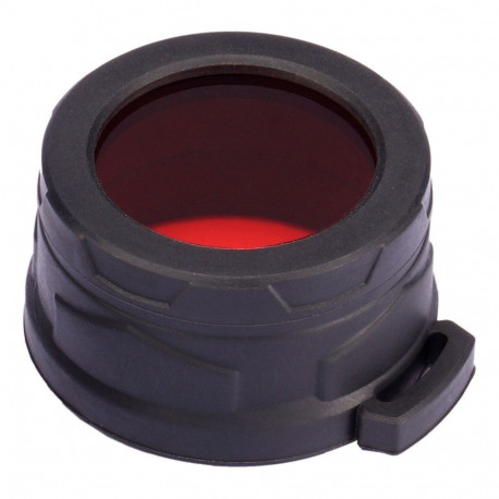 Nitecore NFR40 rood filter voor zaklampen met 40mm kopdiameter