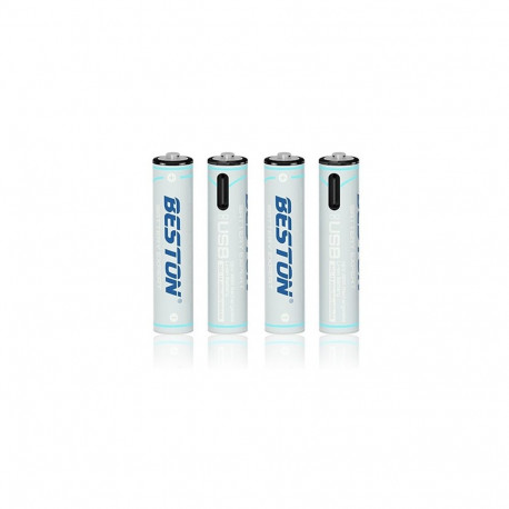 Rechargeable AAA batteries with USB C, 400mAh, Li-Ion, 4 pcs