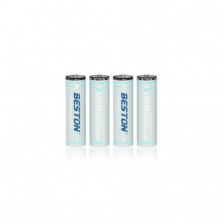 Rechargeable AA batteries with USB C, 1460mAh, Li-Ion, 4 pcs