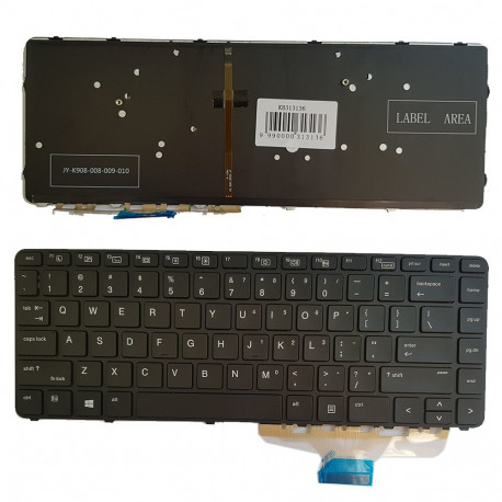Keyboard HP: EliteBook Folio 1040 G3, 844423-001 with backlight