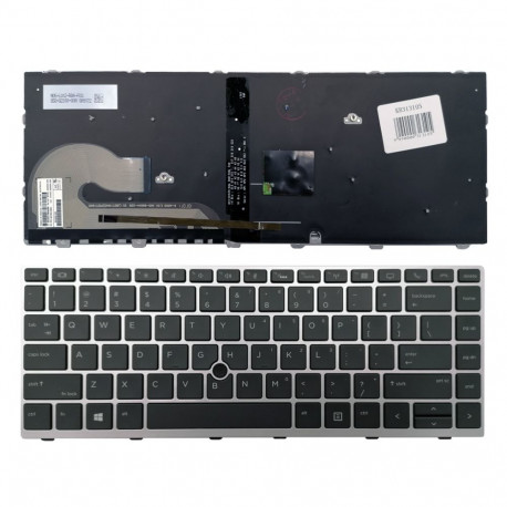 Klaviatuur HP EliteBook 840 G5/846 G5/745 G5, hõbedane (varuosa)