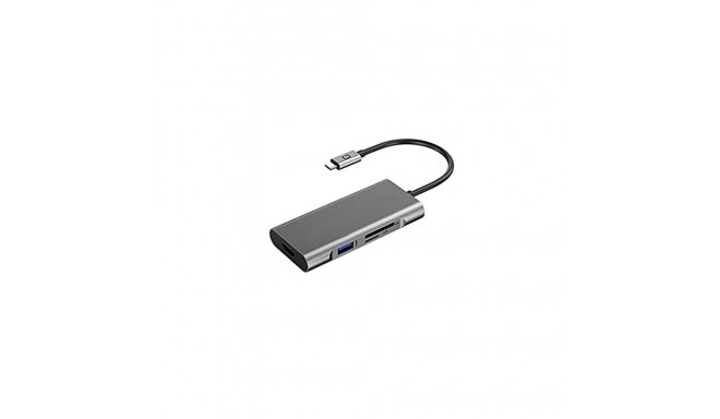 Adapter USB Type-C - 3 x USB 3.0, Type-C PD, HDMI, SD, TF
