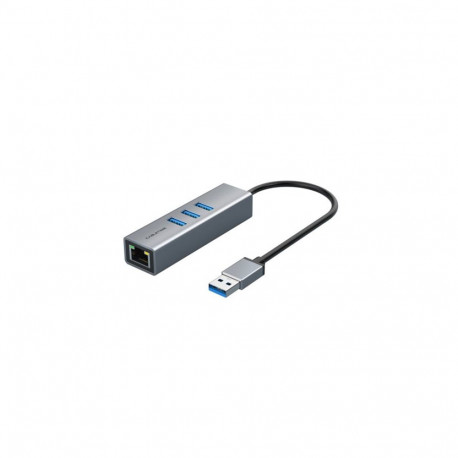 Premium adapter USB 3.0  - USB 3.0 (3 Ports) + RJ45, 0.15m