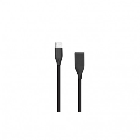 Silicone cable USB - Micro USB (black, 2m)