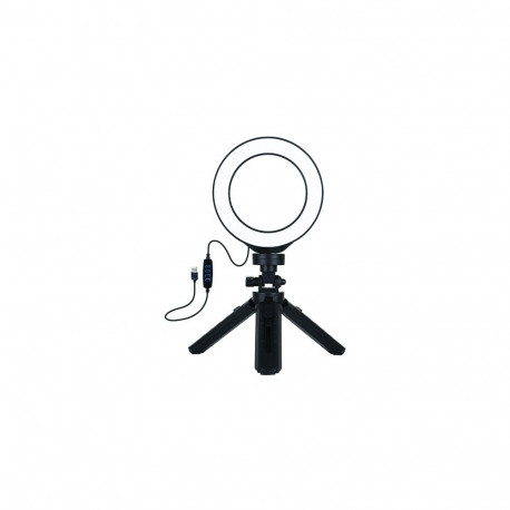 LED Ring Lamp 12cm With Pocket Tripod Mount Up to 14.5cm, USB