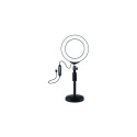 LED Ring Lamp 16cm With Desktop Mount Up to 33cm, USB, RGBW