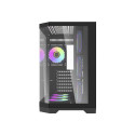 Darflash FT418 PRO computer case + 7 aRGB fans (black)