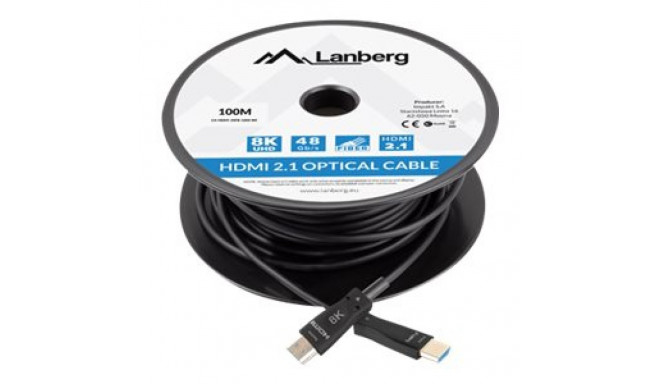 LANBERG HDMI v2.1 8K M/M cable 100m optical AOC