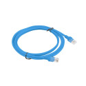 PATCHCORD CAT.5E UTP 2M BLUE FLUKE PASSED LANBERG