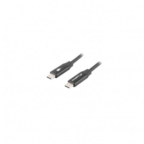 USB-C M/M 2.0 CABLE 0.5M QUICK CHARGE 4.0 BLACK LANBERG