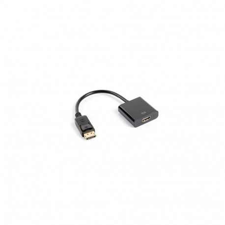 Lanberg adapter DisplayPort (M) 1.2 - HDMI (F) 10cm, must